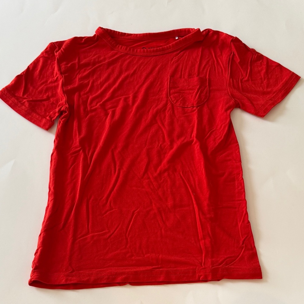 Little Sleepies - Red T-Shirt with Pocket - 2T